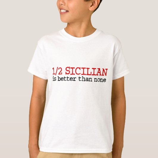 1/2 Sicilië T-shirt (Voorkant)