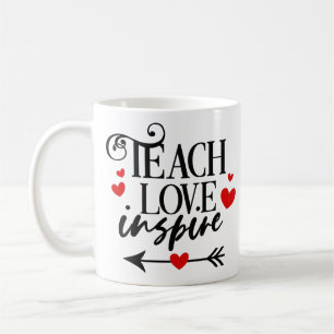 1/2 Teach Love Inspire Shirt kleuterleraren Koffiemok
