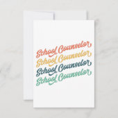 1/2- Terug naar schoolconsulent van de  school Bedankkaart (Voorkant)