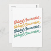 1/2- Terug naar schoolconsulent van de  school Briefkaart (Voorkant / Achterkant)