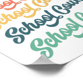 1/2- Terug naar schoolconsulent van de  school Poster (Hoek)