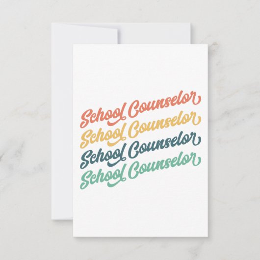 1/2- Terug naar schoolconsulent van de  school RSVP Kaartje (Voorkant)