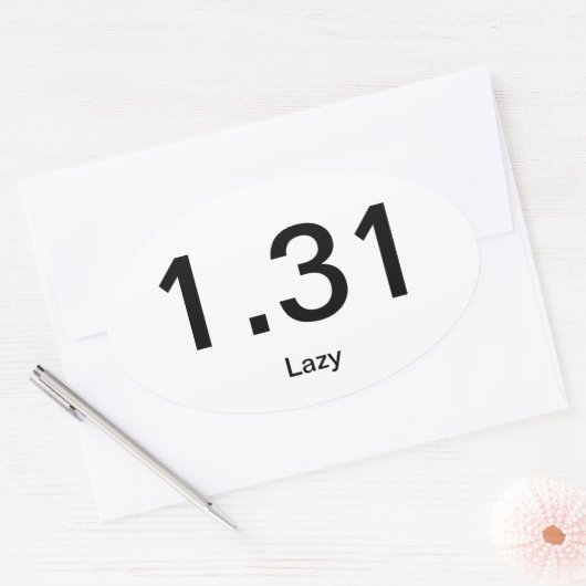 1.31 Luie Ovale Sticker (Envelop)