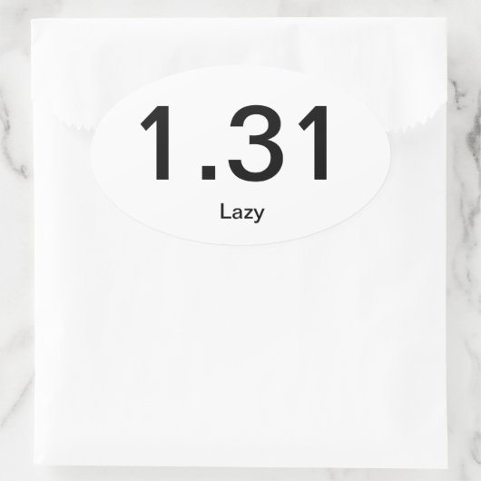 1.31 Luie Ovale Sticker (Tas)