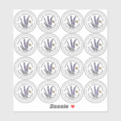 1.33"Lippenbalsem 0.5 oz Metalen Tin Deksel Label  (Vel)