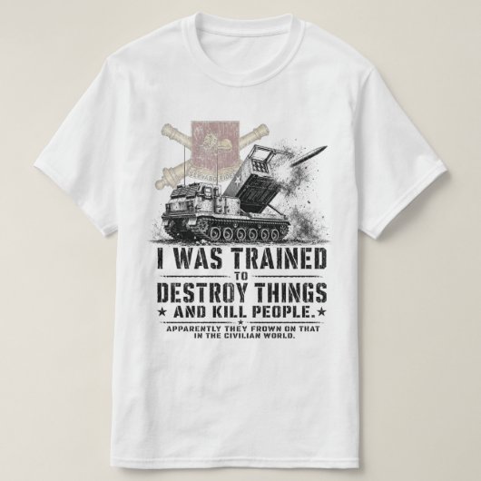 1-33 Veldartillerie MLRS T-shirt (Design voorkant)
