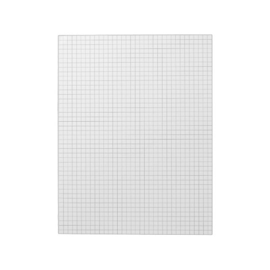 1/4 in Large Graph Paper Note Pad (Grid / Squares) Notitieblok (Linkerzijde)