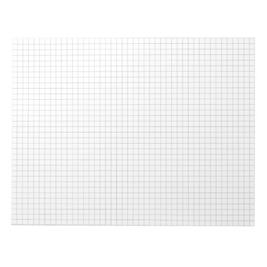 1/4 in Large Graph Paper Note Pad (Grid / Squares) Notitieblok (Voorkant)