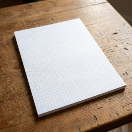 1/4 in Large Graph Paper Note Pad (Grid / Squares) Notitieblok
