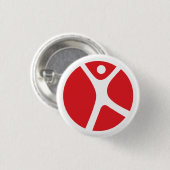 1/4-inch Button voor Solo-reizigers (Voorkant /achterkant)