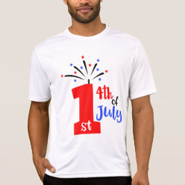 1 4 juli witte Mannen T-shirt