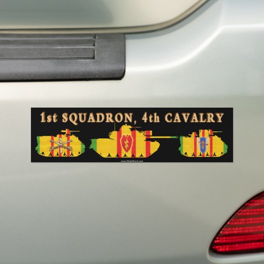 1/4e VSR-kragen en tank Bumpersticker (Op auto)
