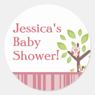 1.50"Favor Stickers Liefde en Natuur Meisje Woodla