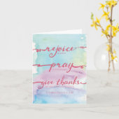 1 5:16 Thessalonians - 18 Waterverf Notecard Kaart (Gele Bloem)