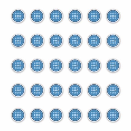 1,5" bedrijfslogo vinyl sticker sjabloon, 30 stuks (Voorkant)