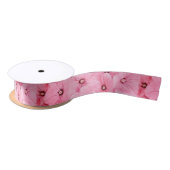 1,5" breed satijnen lint, POPPIES ROZE Lint (Spoel)