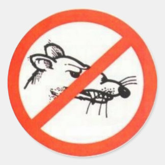 1,5" geen rat Sticker