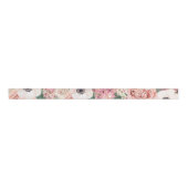 1,5" Grosgrain lint geometrische tuin Roos Glitte (Voorkant)