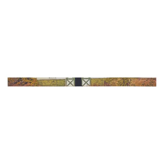 1.5" Grosgrain lint Sunset Barn Country Rustic F (Voorkant)