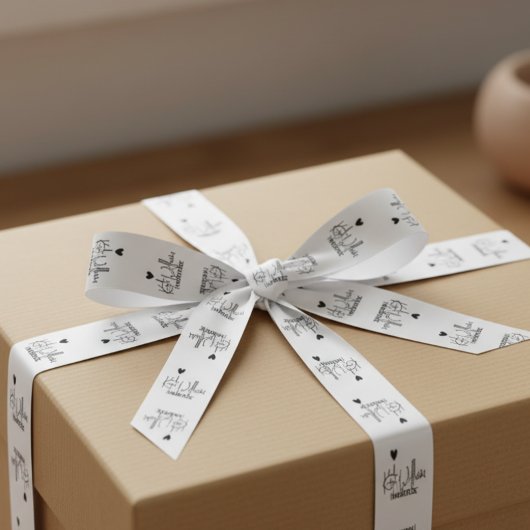 1,5-inch aangepast kledinglabel voor handgemaakt a grosgrain lint