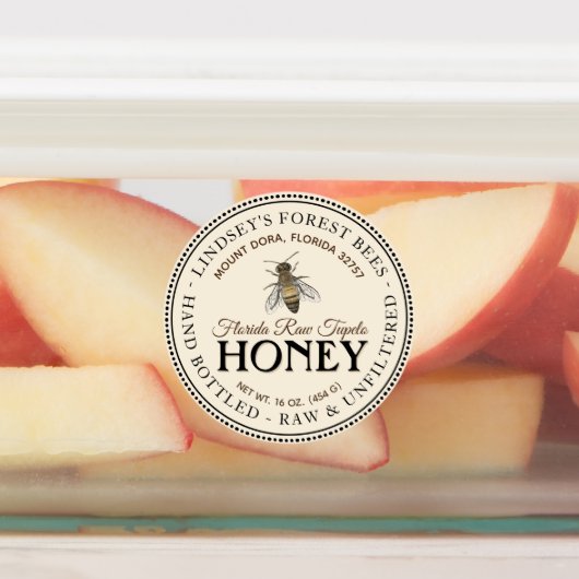 1,5-inch bijenwaterdicht etiket voor vinylhoning labels (Aangebracht)