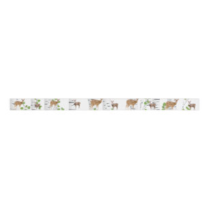1,5-inch Grosgrain Ribbon Deer Doe Buck Woodland H Lint