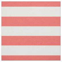 1,5-inch horizontaal Stripespatroon in koraal en w