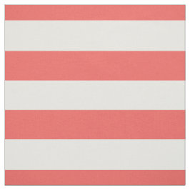 1,5-inch horizontaal Stripespatroon in koraal en w Stof