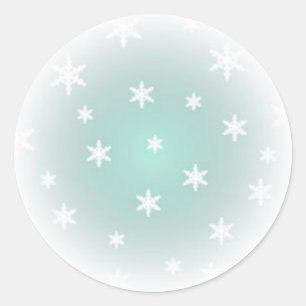 1,5 INCH. SNEEUWVLOK STICKER