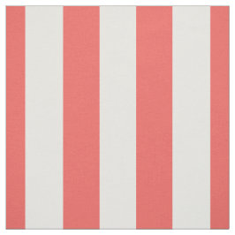 1,5-inch striptiepatroon voor koraal en wit stof