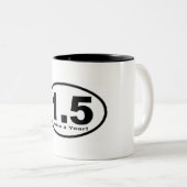 1,5 miljoen tweemaal per jaar! Mok (Voorkant rechts)