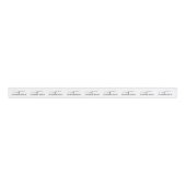 1,5" Naam initiaal Maatwerk kledinglabel Grosgrain Lint (Voorkant)