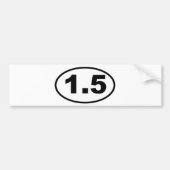 1,5-polige Bumpersticker (Voorkant)