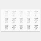 1,5" ronde waterdichte vinyl Sticker (Vel)