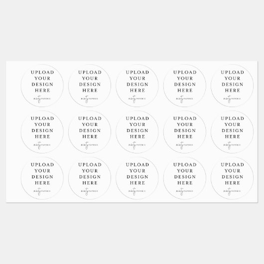 1,5" ronde waterdichte vinyl Sticker (Vel)