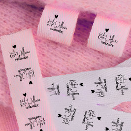 1,5" Roze op maat gemaakte kledinglabel voor handg Grosgrain Lint