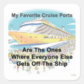 1,5" STICKERS - Mijn favoriete cruisehavens (Voorkant)