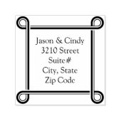 1.5 Vierkante Zelf Inking Stamp Koppel Terugkeerad Zelfinktende Stempel (Design)