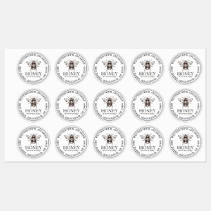 1,5" Waterdicht Vinyl Bijenhoning Etiket Labels