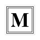 1,5 x 1,5-inch monogram  zelfinktende stempel (Design)