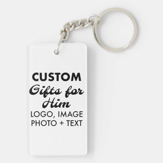 1.5 "x 2.75" Acryl Sleutelhanger Custom Gifts voor (achterkant)