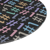 "# 1" Aangepast monogram patroonmonogram snijbord Snijplank (Hoek)