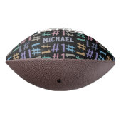 "# 1" aangepaste football Patroon (Gedraaid 270)