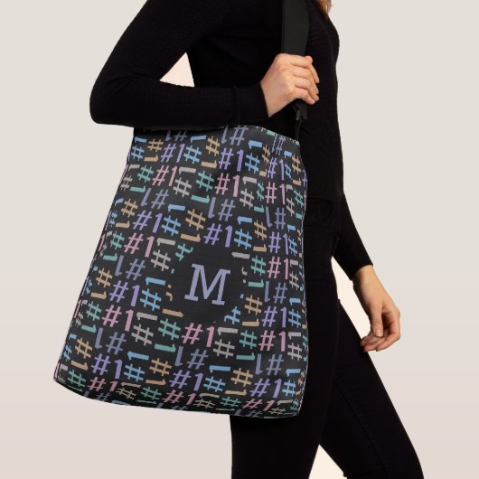 "# 1" aangepaste monogram patroonmonogram crossbody tas (Dichtbij)