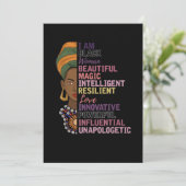 1 Afrikaanse vrouwen geven me een zwarte vrouw zwa Save The Date (Staand voorkant)