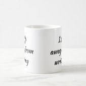 1 Afstand van schrijven Koffiemok (Center)