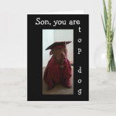 #1 AFSTUDEERDER IN ONZE FAMILIE ZOON KAART (Voorkant)