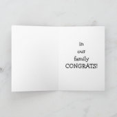 #1 AFSTUDEERDER IN ONZE FAMILIE ZOON KAART (Binnen)