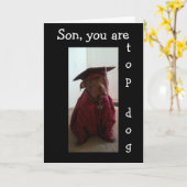 #1 AFSTUDEERDER IN ONZE FAMILIE ZOON KAART (Gele Bloem)