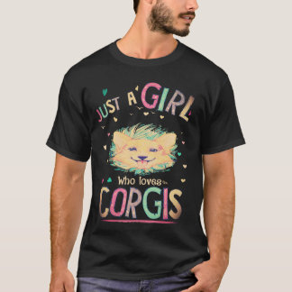1 Alleen Een Meisje Dat Van Corgi Houdt T-shirt